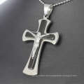 Pendente espiral da prata da cruz celta, jóia de prata cristã